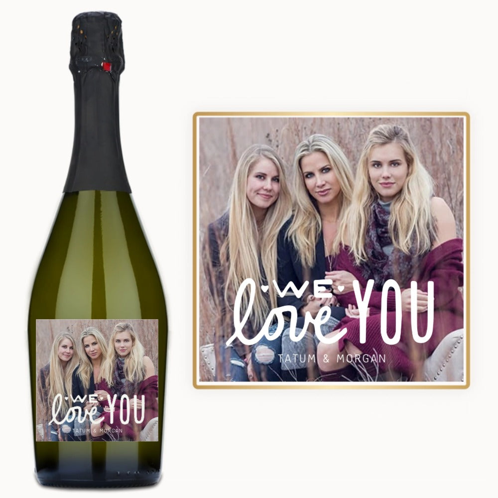 We Love You Photo – Custom Label Wine