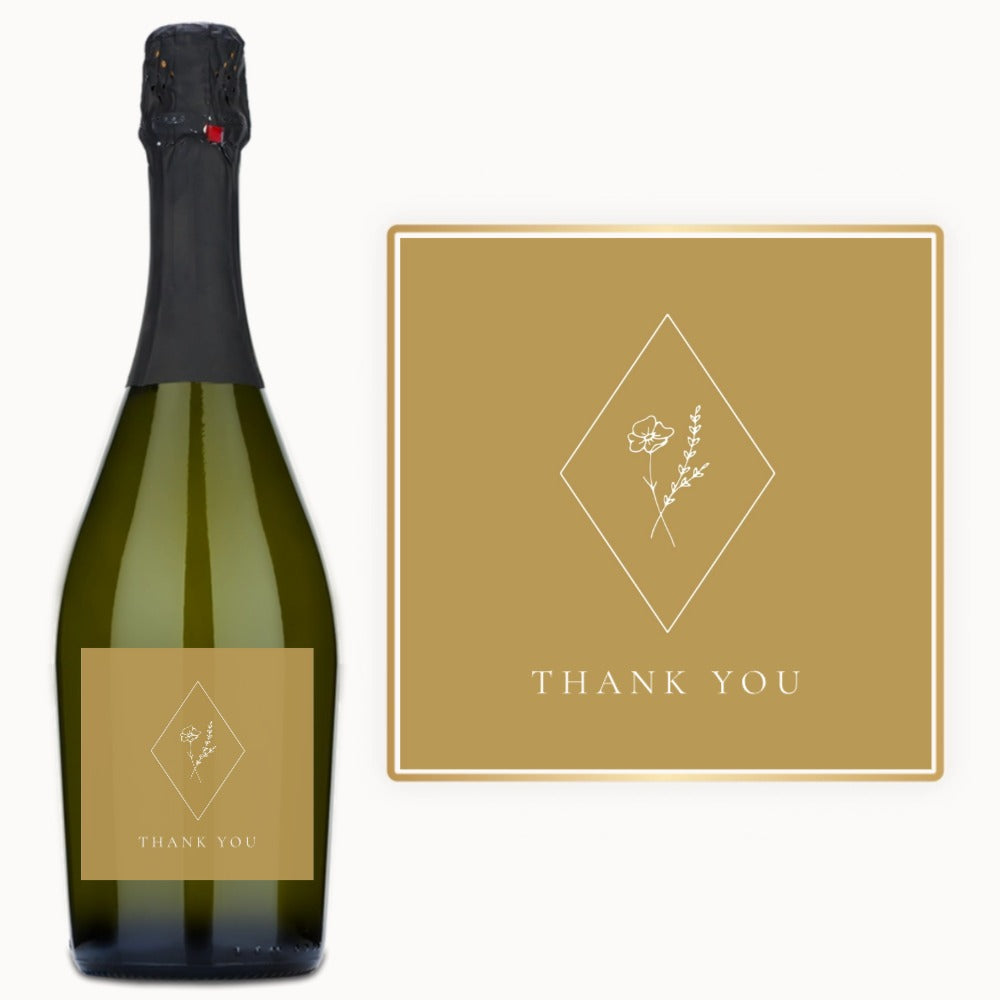 Botanical Thank You – Custom Label Wine