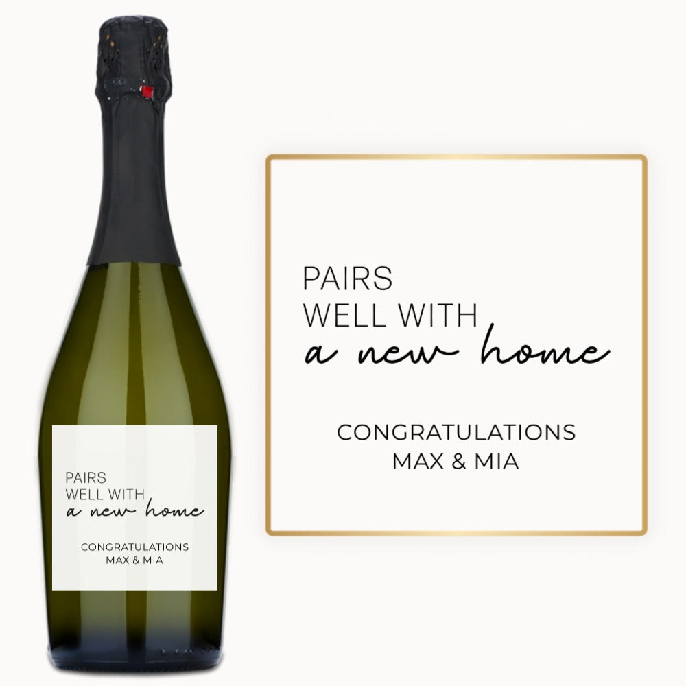 Pairs Well With a New Home – Custom Label Wine