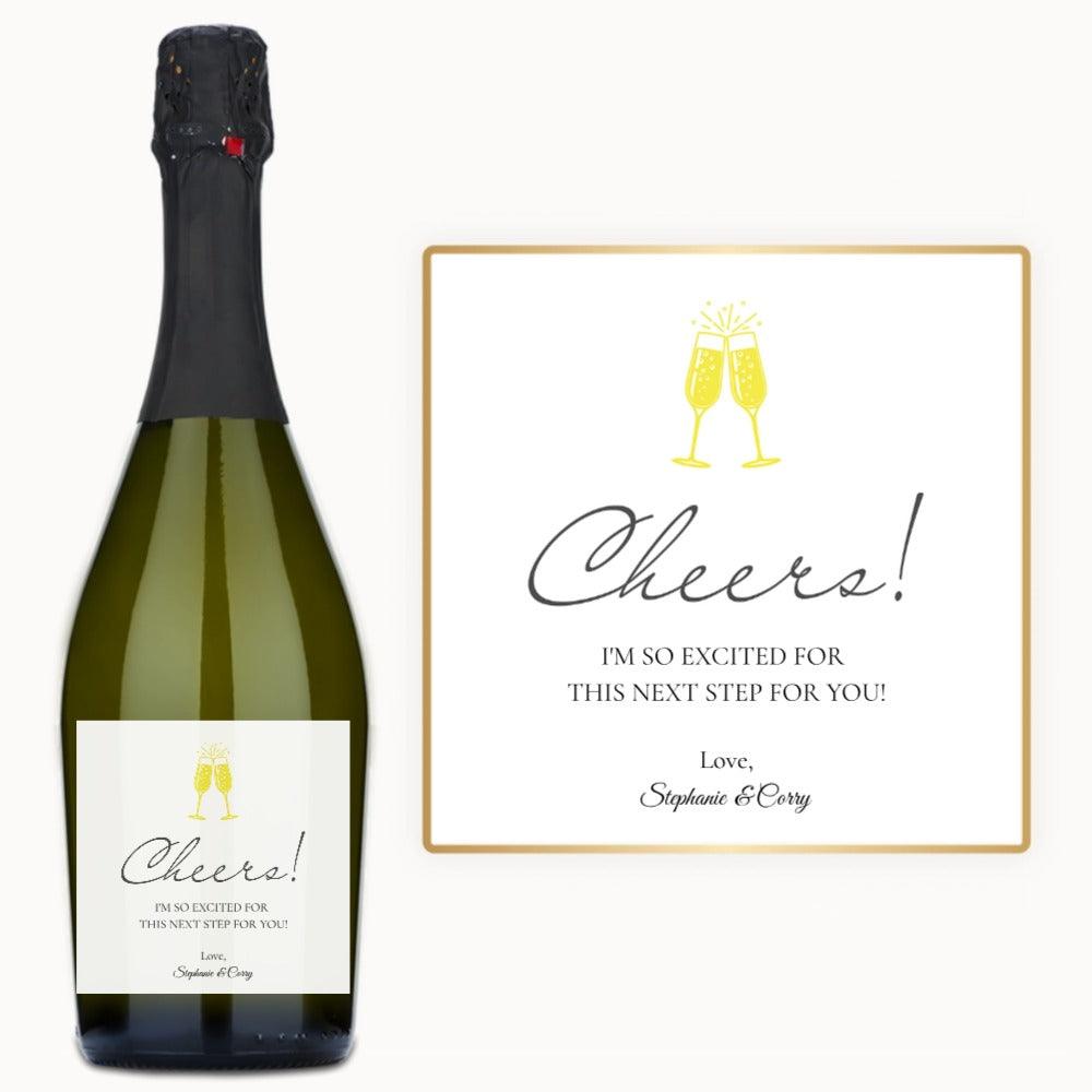 Cheers Flutes – Custom Label Wine