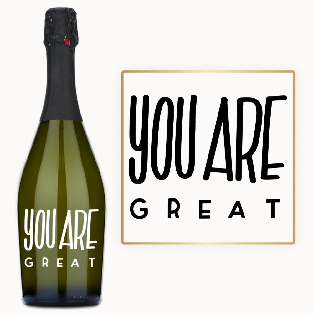 You Are Great – Custom Engraved Wine