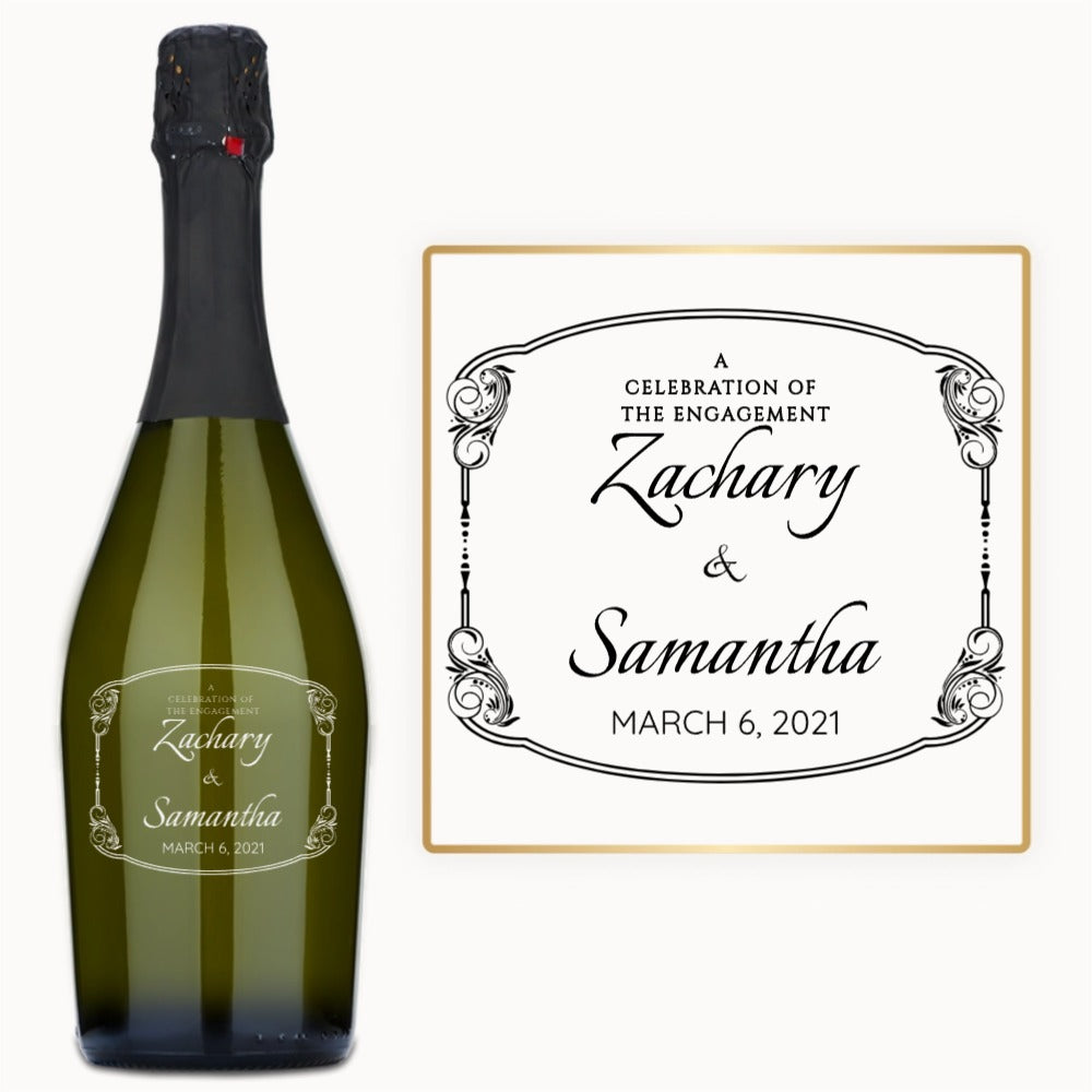 Art Nouveau Frame – Custom Engraved Wine