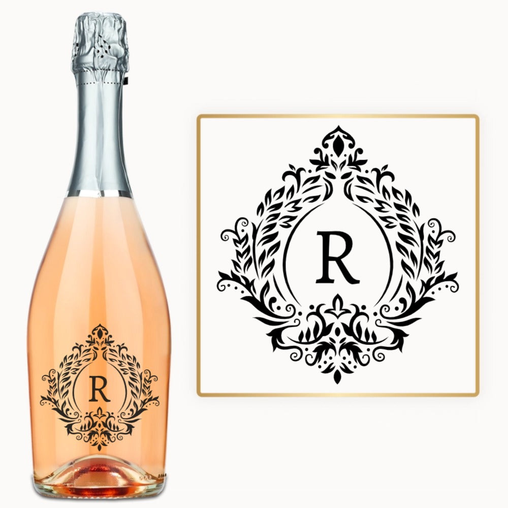 Victorian Crest Monogram – Custom Engraved Wine