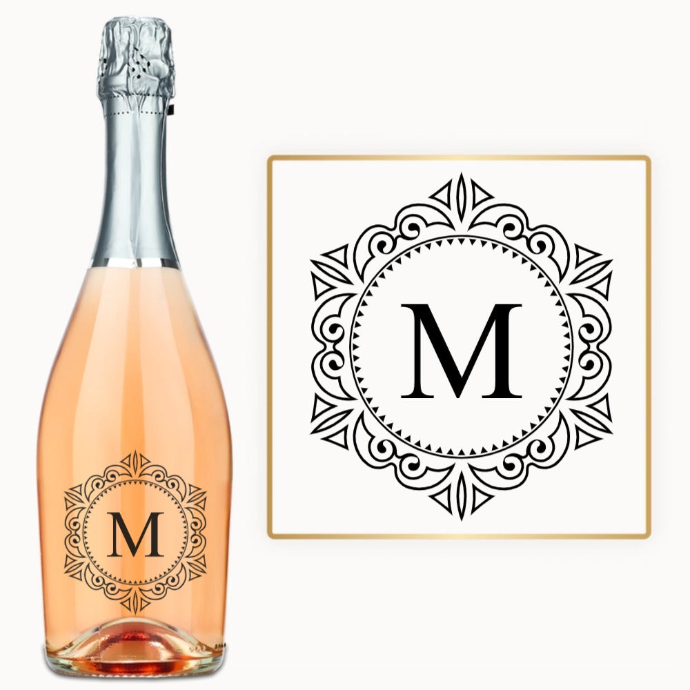 Filigree Monogram – Custom Engraved Wine