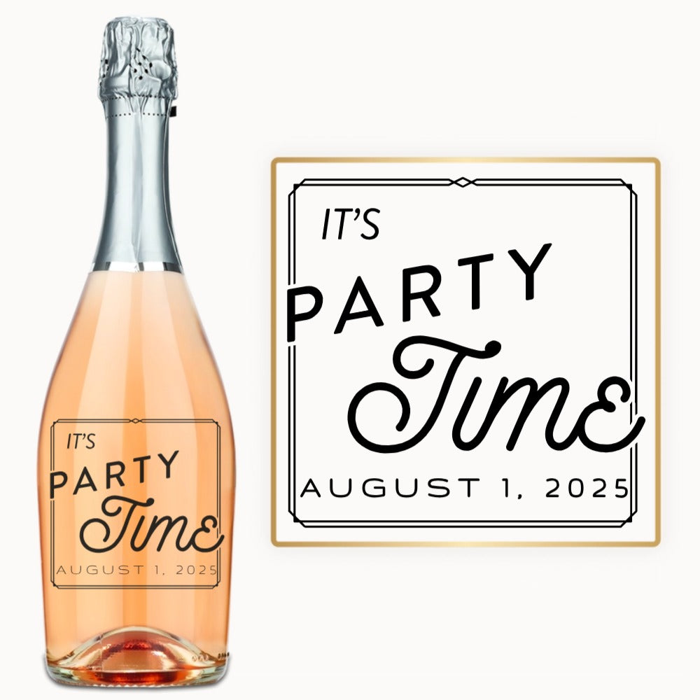 Party Time – Custom Engraved Wine