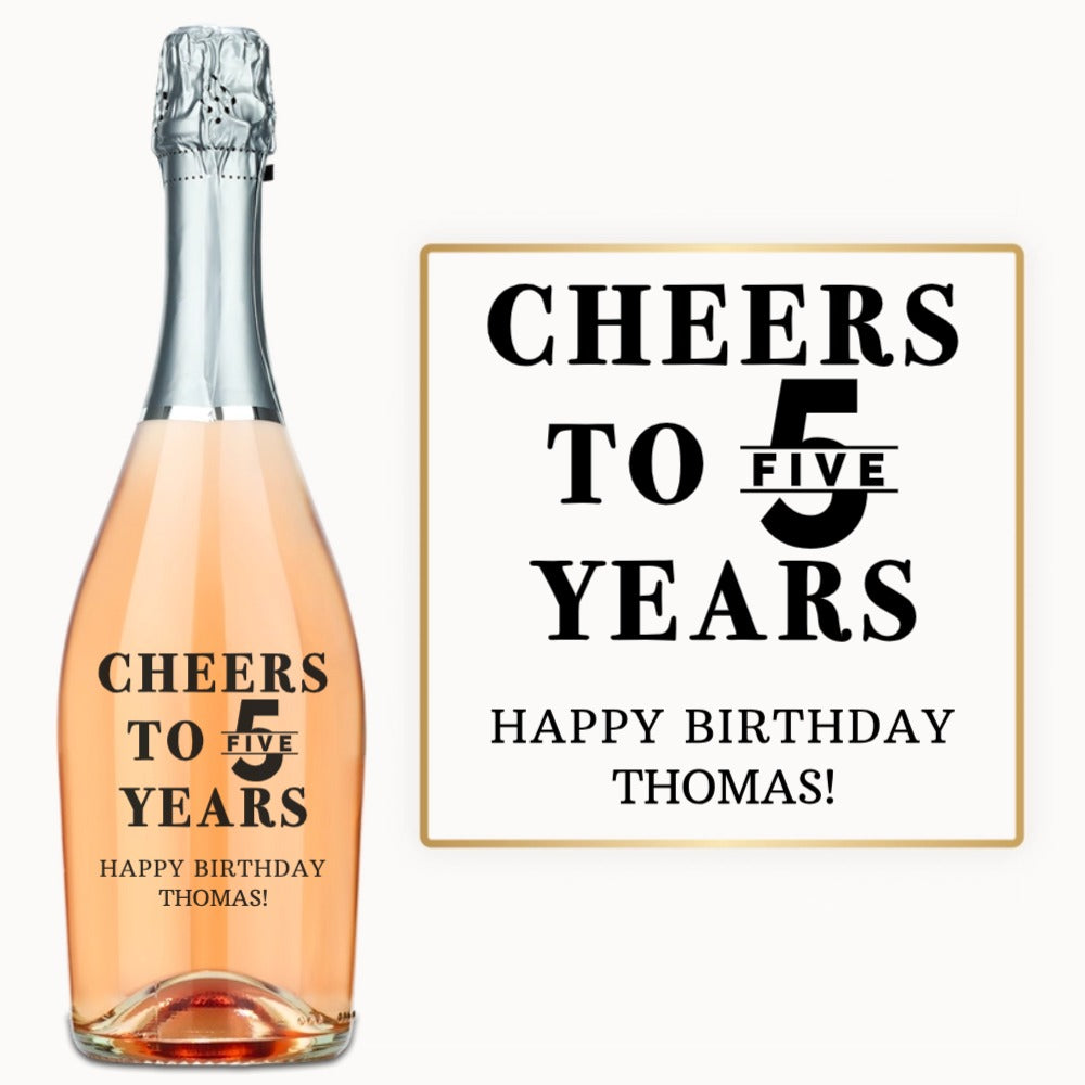 Cheers to 40 Years – Custom Engraved Wine