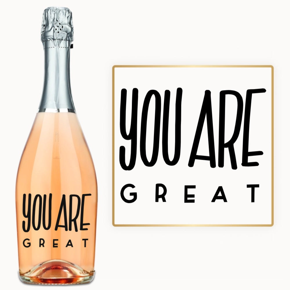 You Are Great – Custom Engraved Wine
