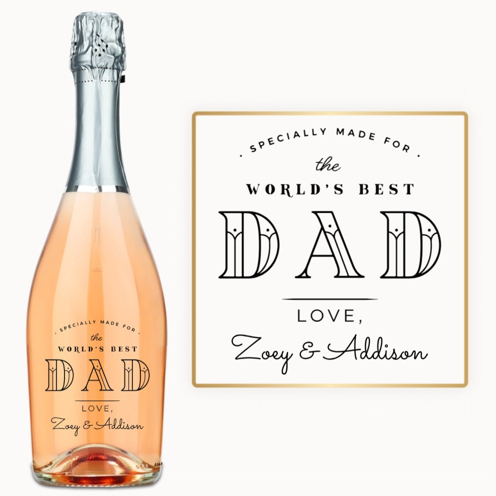 World’s Best Dad – Custom Engraved Wine