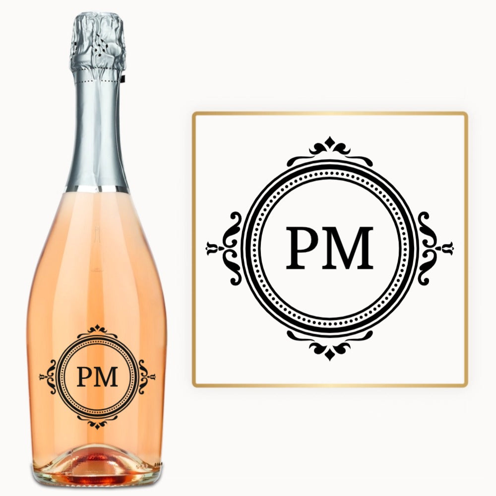 Circle Monogram Initial – Custom Engraved Wine