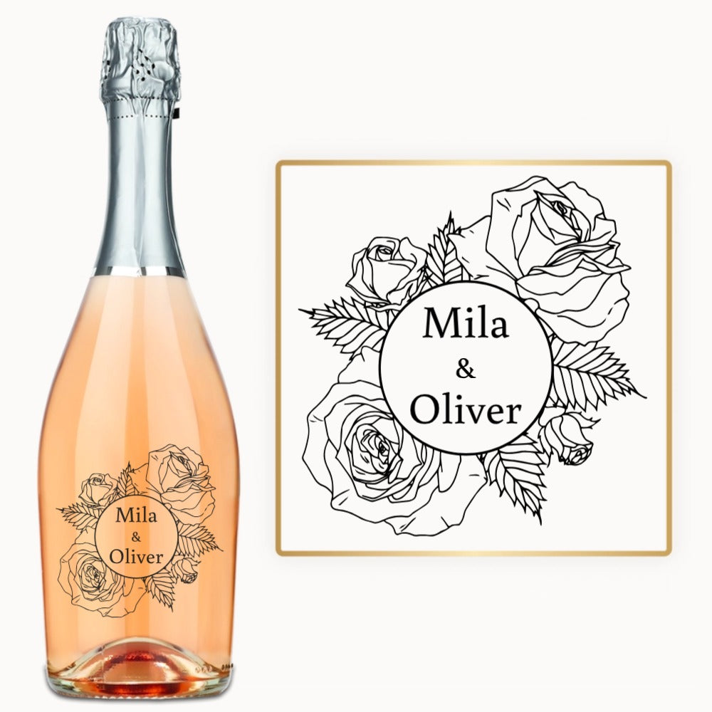 Rose Bouquet Names – Custom Engraved Wine