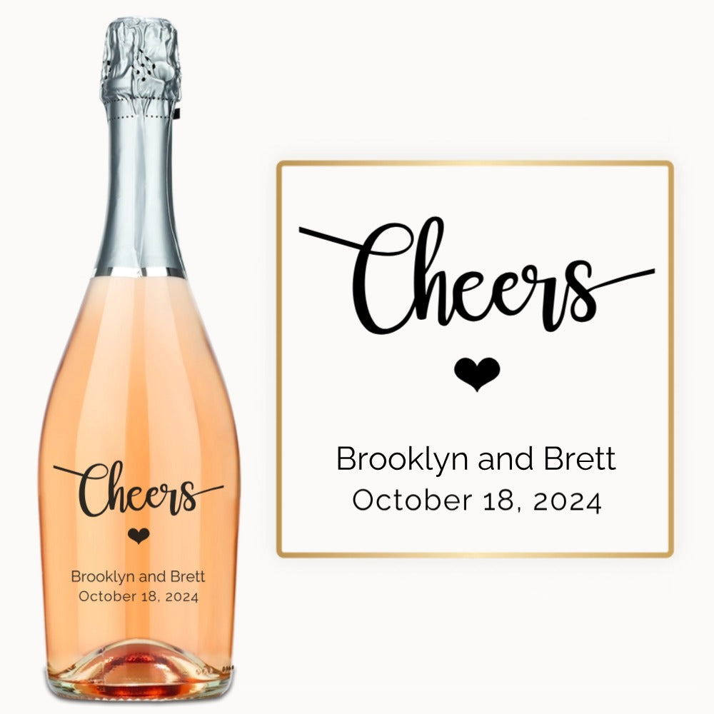 Cheers Heart – Custom Engraved Wine