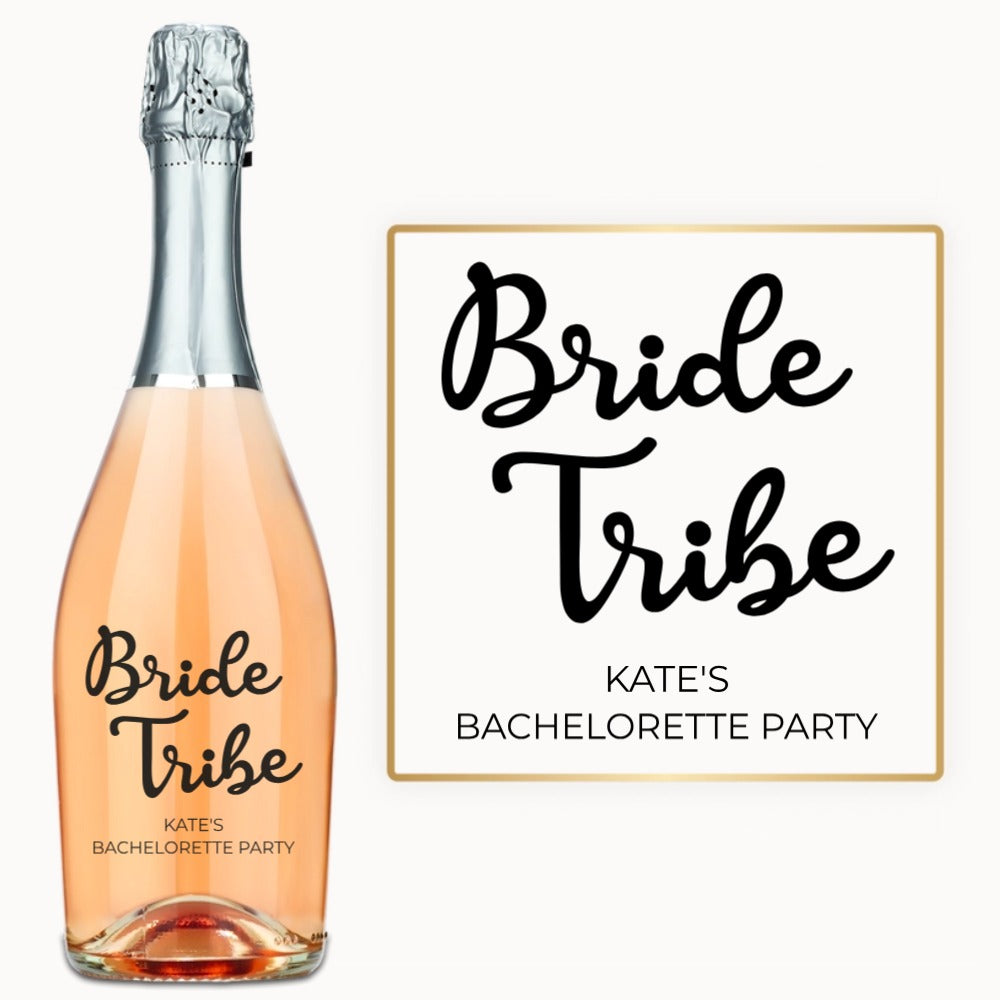 Bride Tribe - Engraved Bachelorette Wine