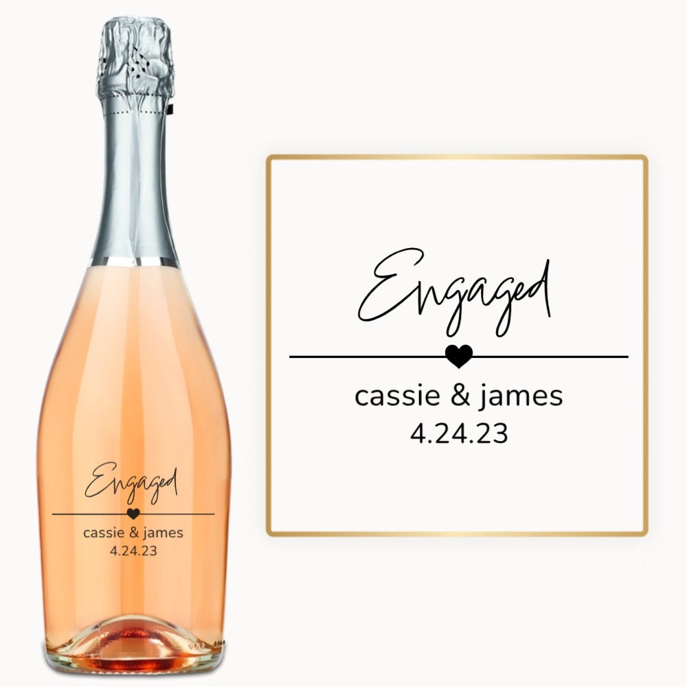 Just Engaged – Custom Engraved Wine