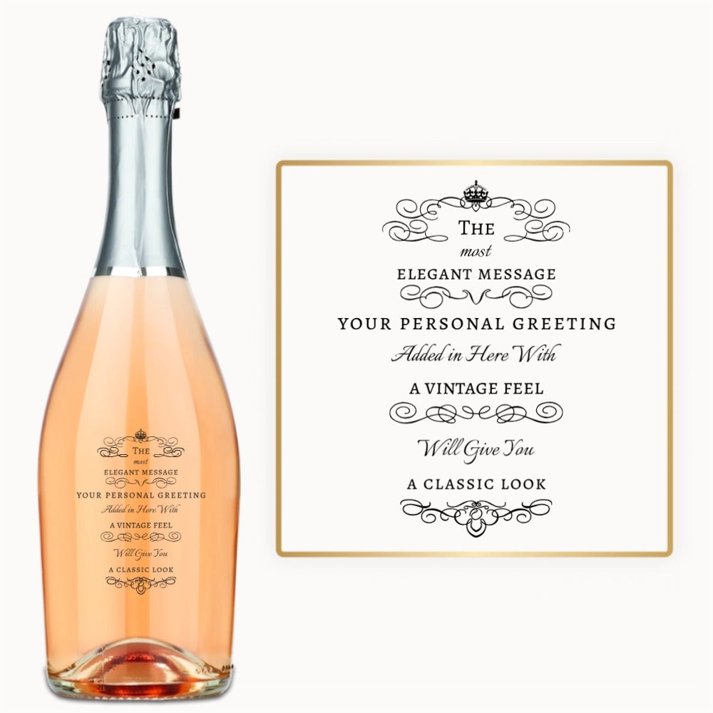 Vintage Scroll – Custom Engraved Wine