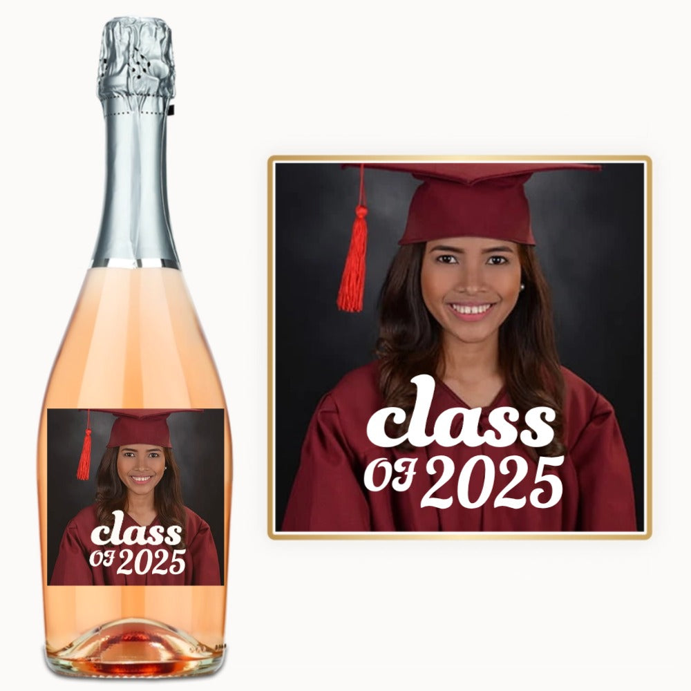 Graduation Photo Class Year – Custom Label Wine