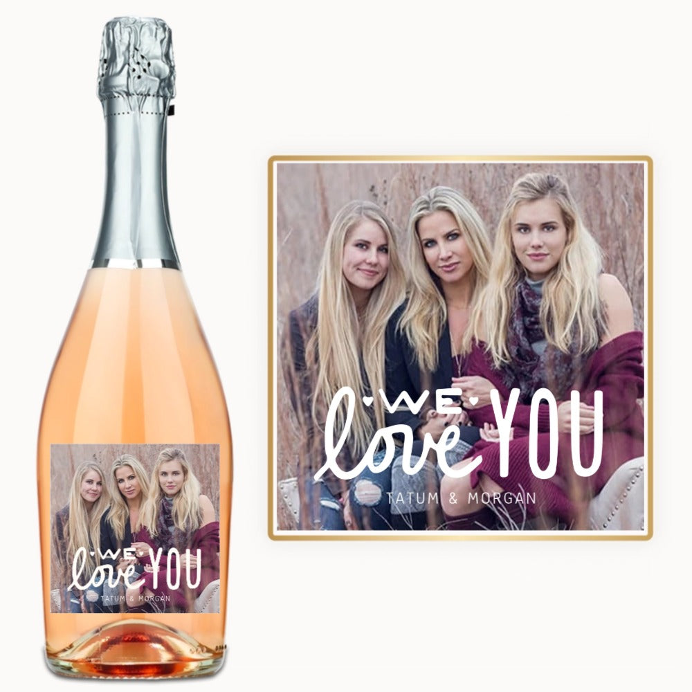 We Love You Photo – Custom Label Wine