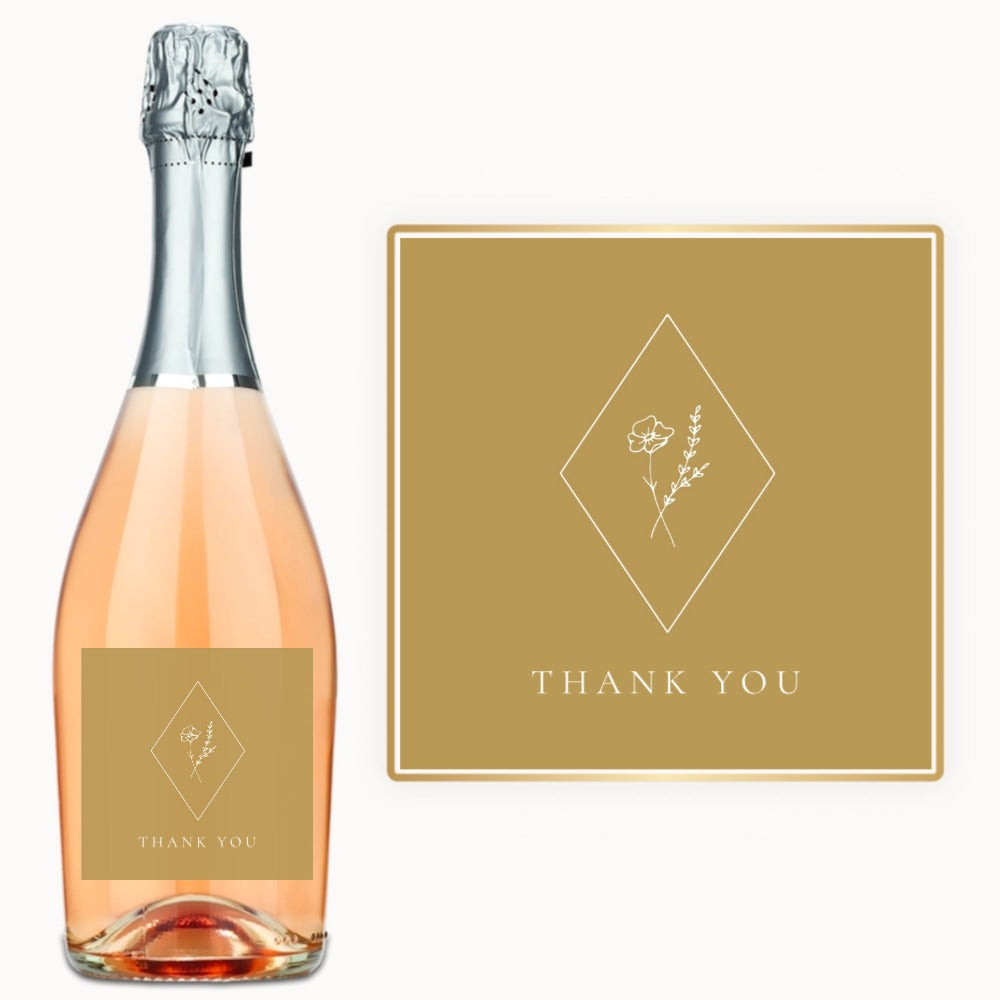 Botanical Thank You – Custom Label Wine
