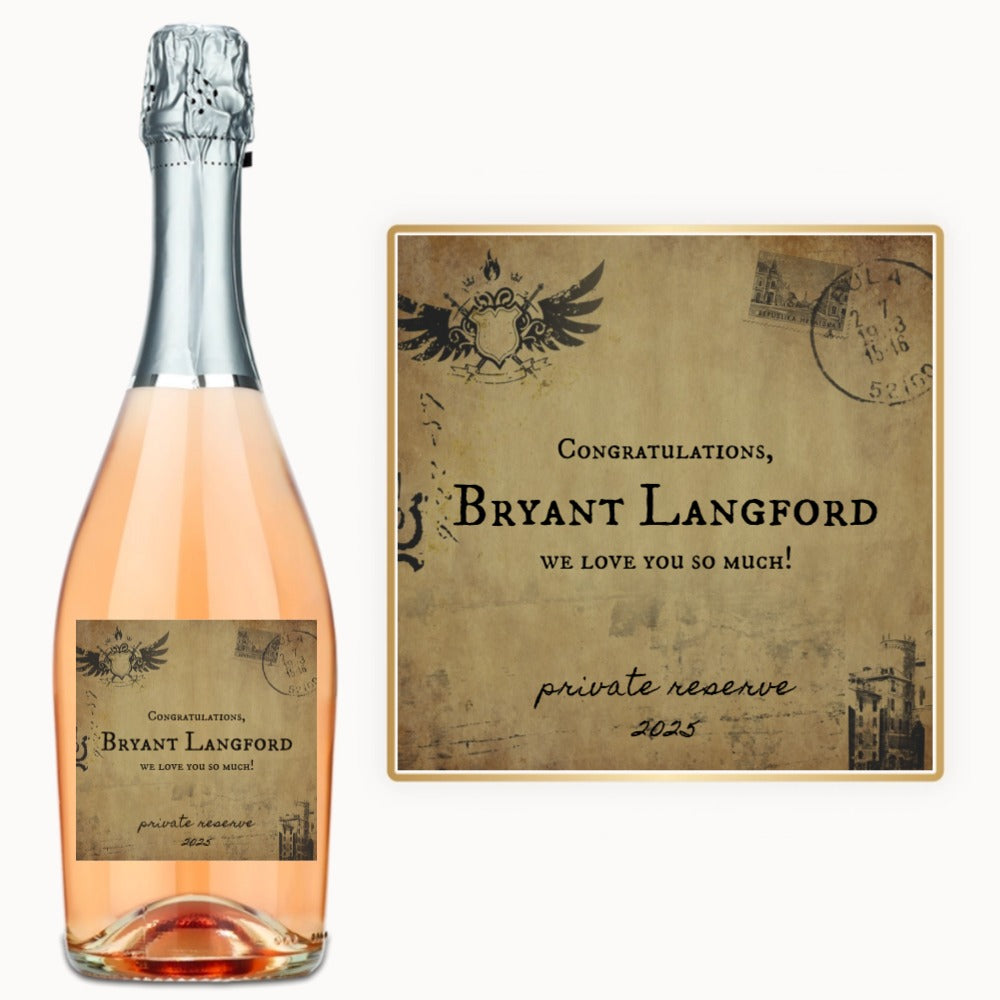 Vintage Postcard – Custom Label Wine