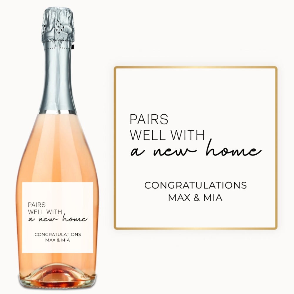 Pairs Well With a New Home – Custom Label Wine