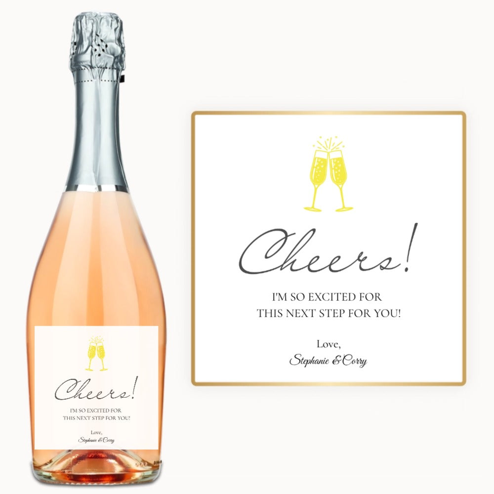 Cheers Flutes – Custom Label Wine
