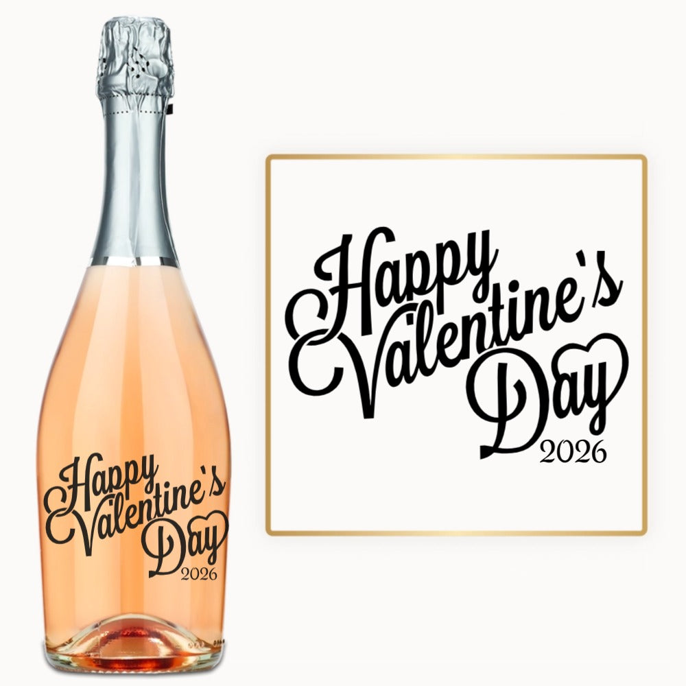 Valentine’s Day Script – Custom Engraved Wine
