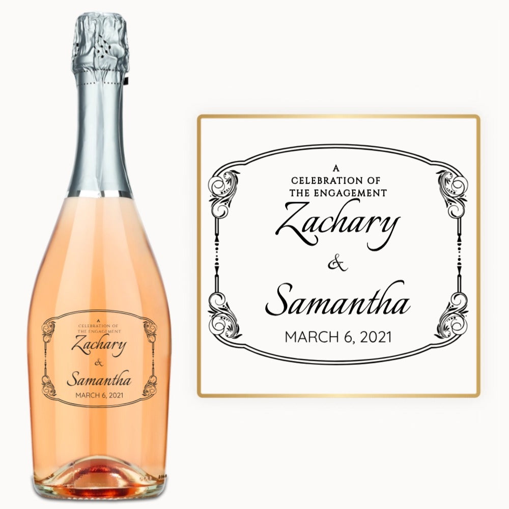 Art Nouveau Frame – Custom Engraved Wine