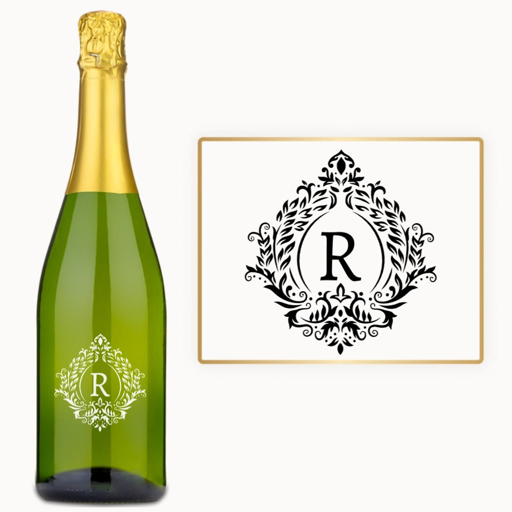 Victorian Crest Monogram – Custom Engraved Wine