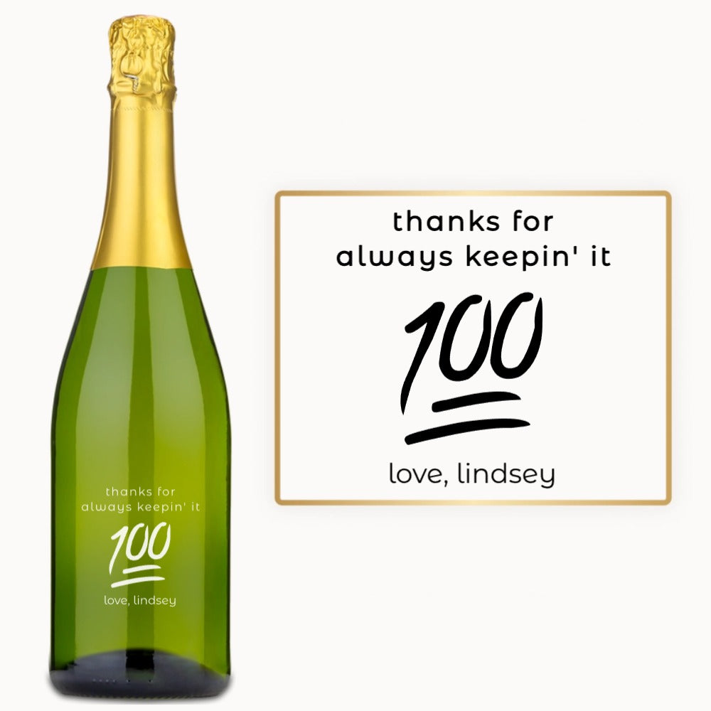 Keep It 100 – Engraved Wine