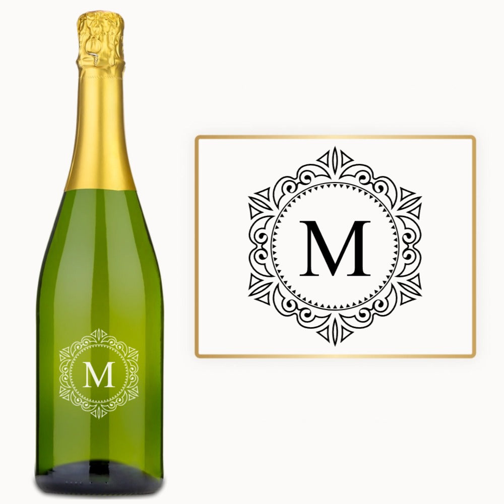 Filigree Monogram – Custom Engraved Wine