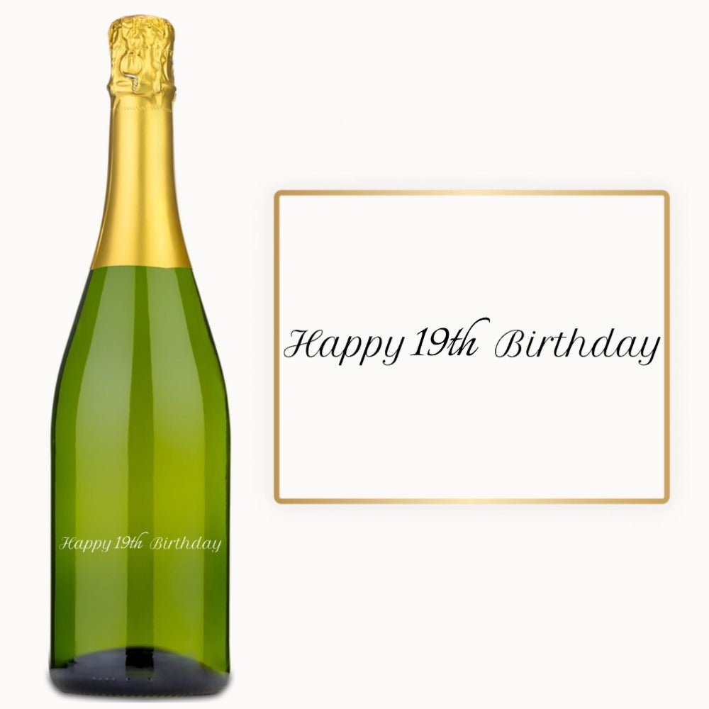 Milestone Birthday Script – Custom Engraved Wine
