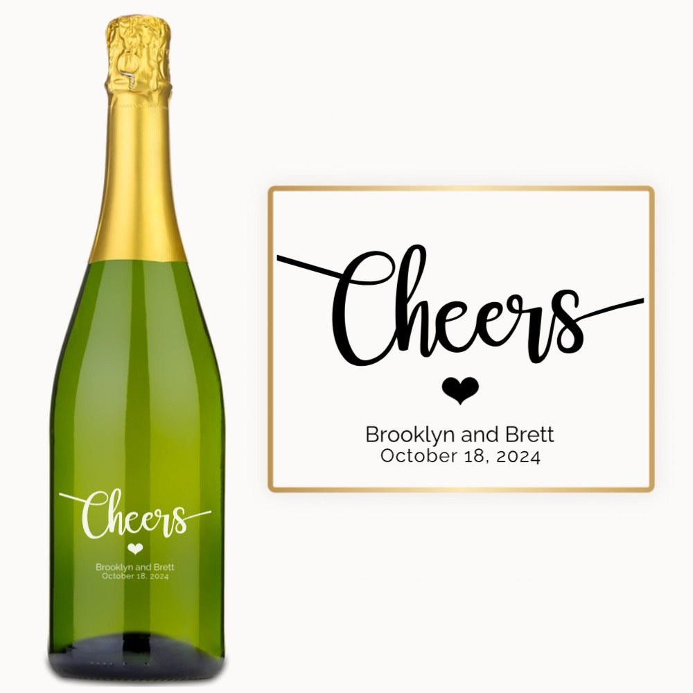 Cheers Heart – Custom Engraved Wine