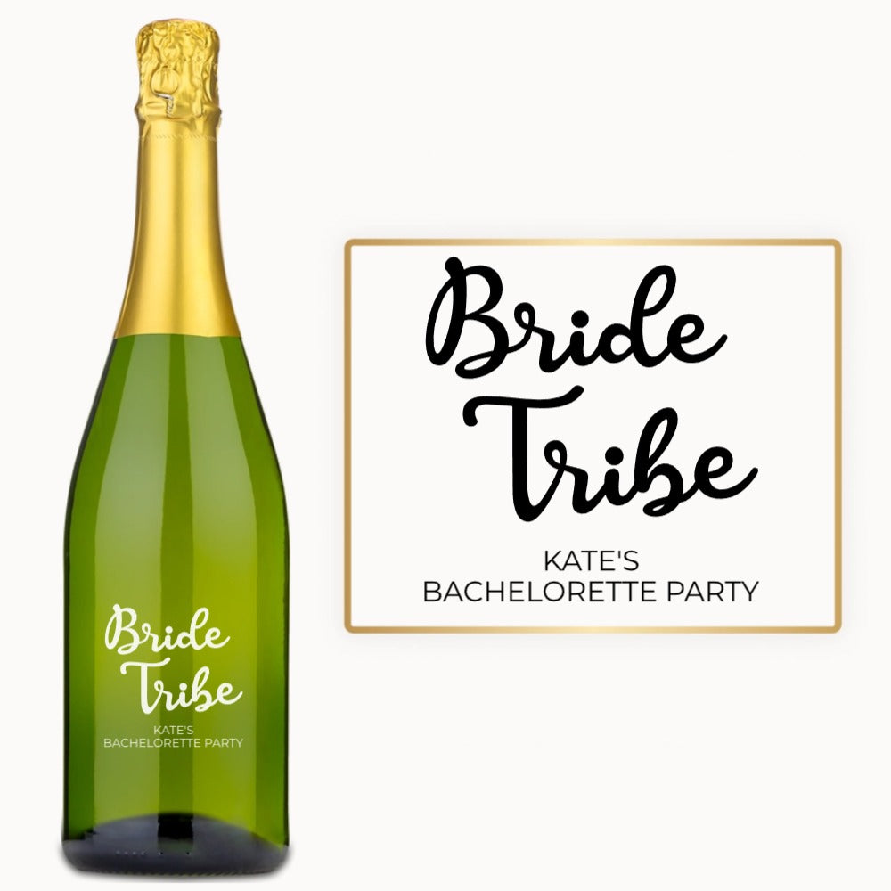 Bride Tribe - Engraved Bachelorette Wine