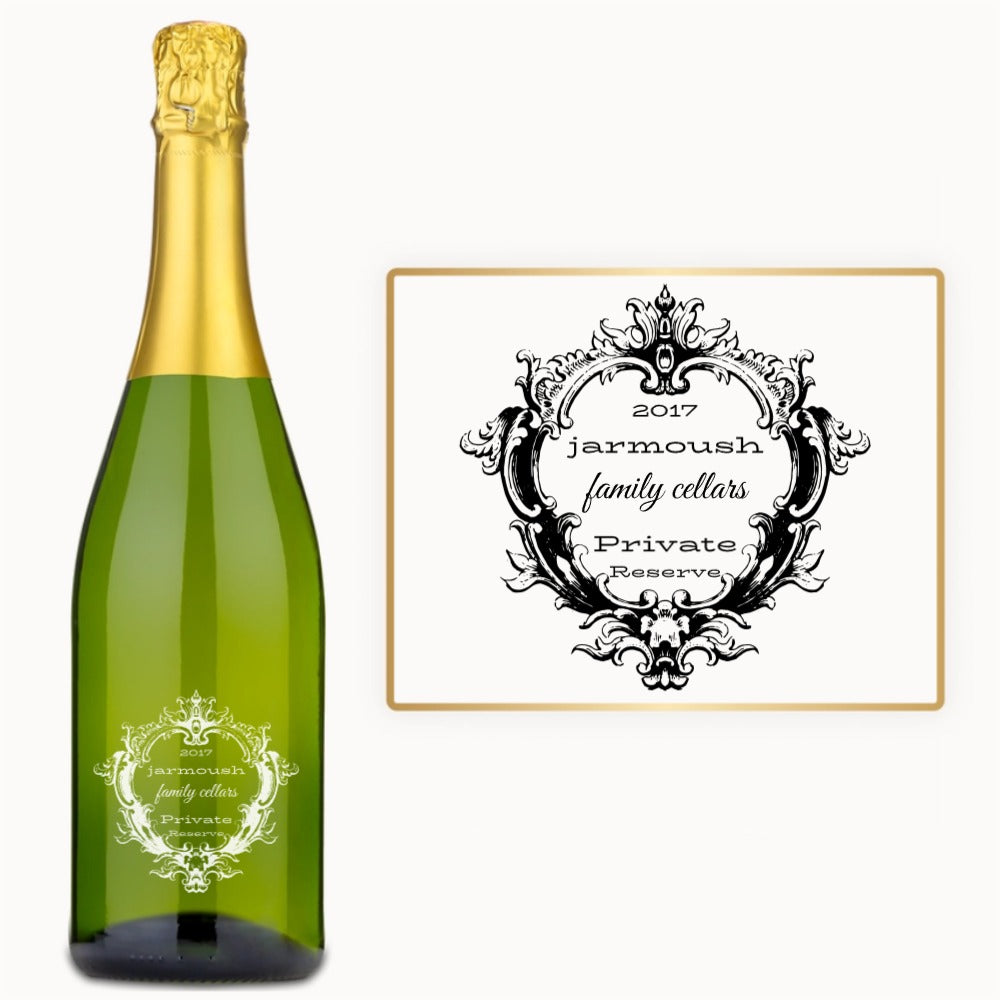 Victorian Crest Frame – Custom Engraved Wine