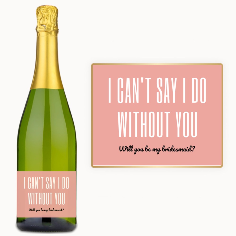 Will You Be My Bridesmaid – Custom Label Wine