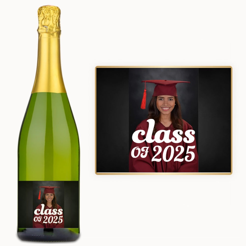 Graduation Photo Class Year – Custom Label Wine