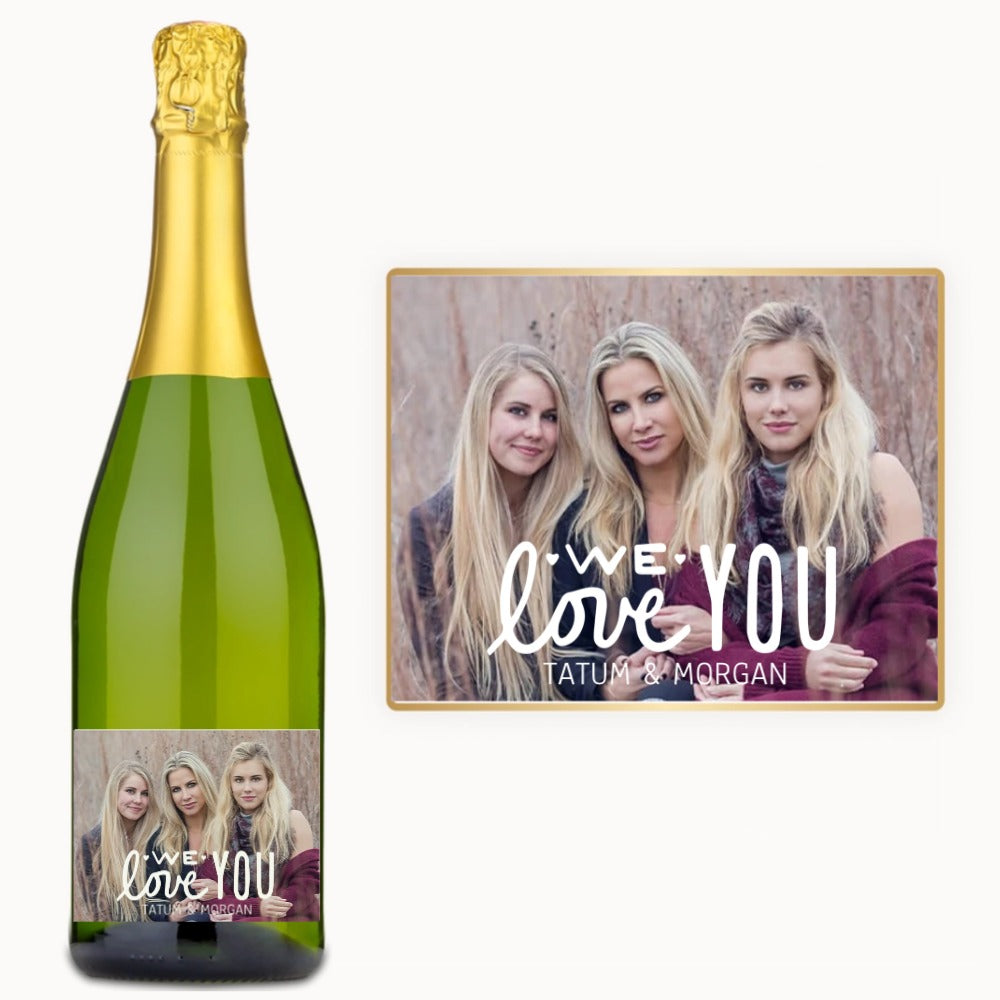 We Love You Photo – Custom Label Wine