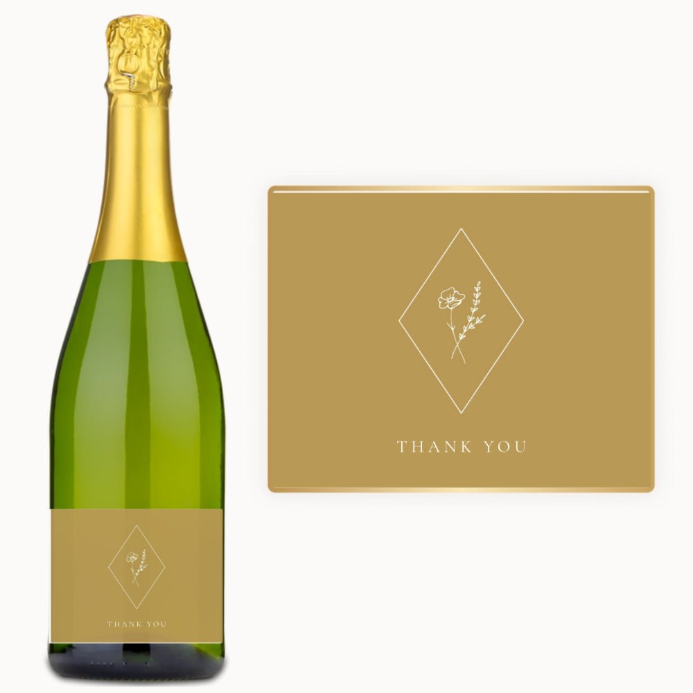 Botanical Thank You – Custom Label Wine
