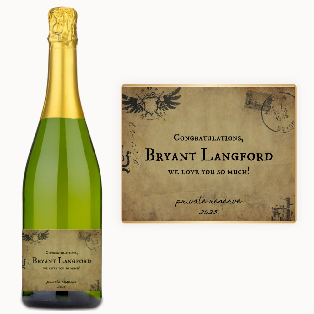 Vintage Postcard – Custom Label Wine