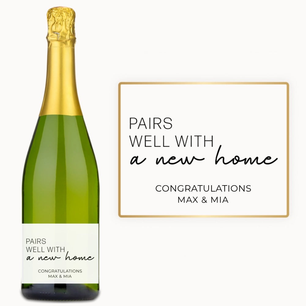 Pairs Well With a New Home – Custom Label Wine