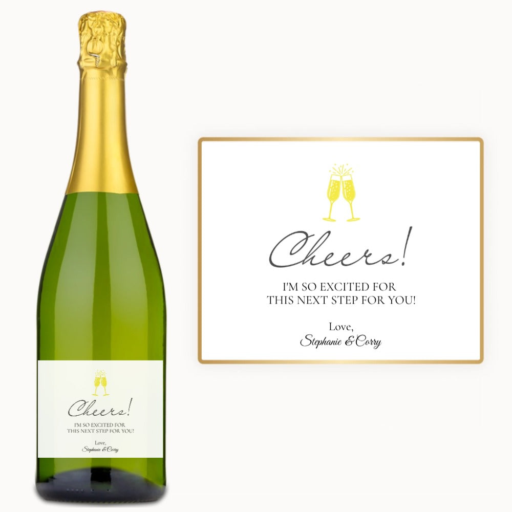 Cheers Flutes – Custom Label Wine