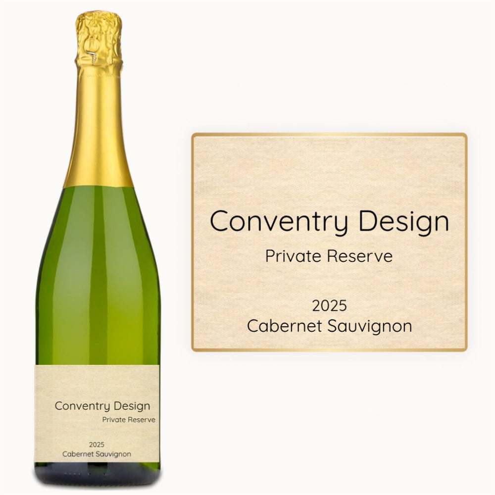 Classic Text Label – Custom Label Wine