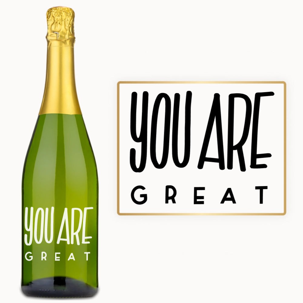 You Are Great – Custom Engraved Wine