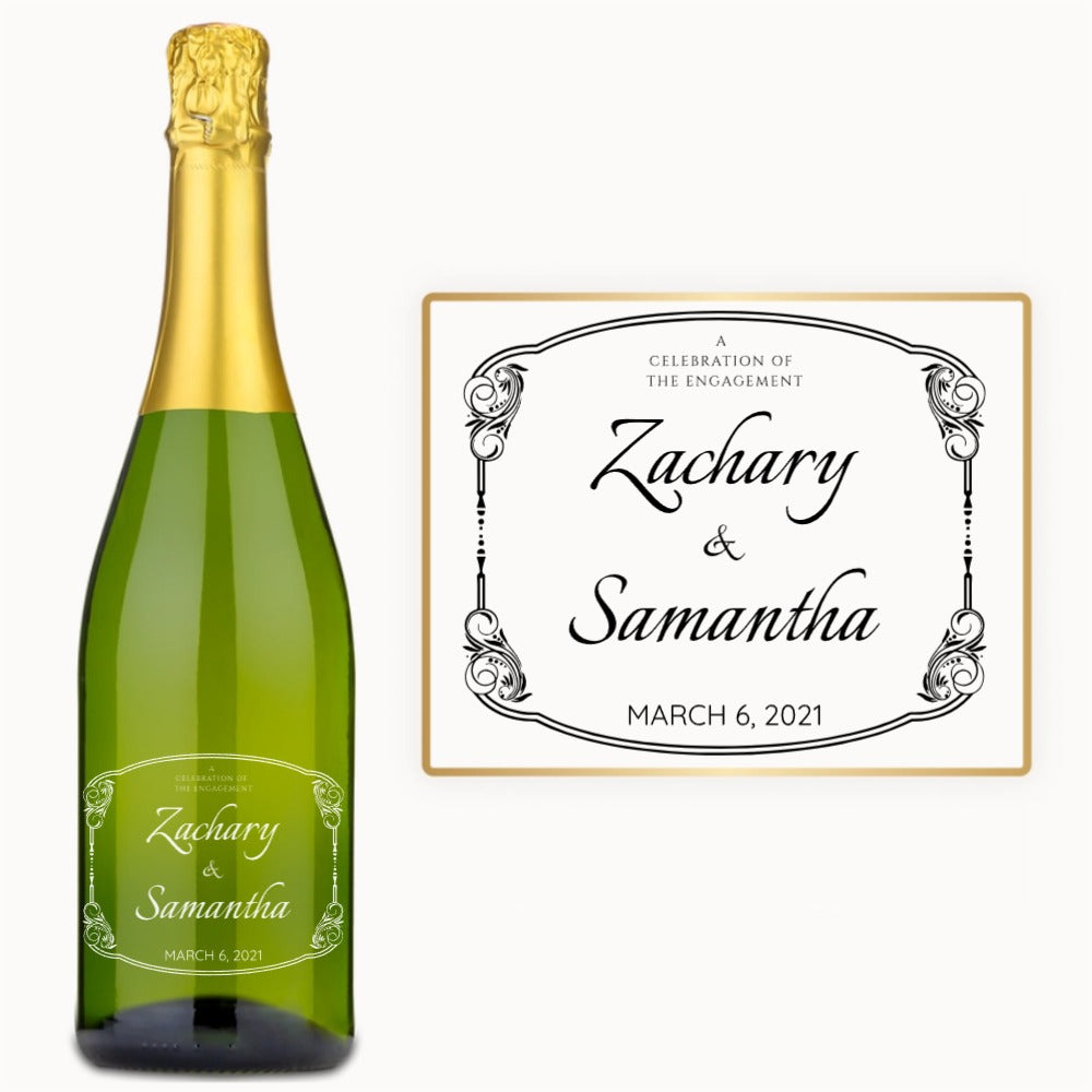 Art Nouveau Frame – Custom Engraved Wine