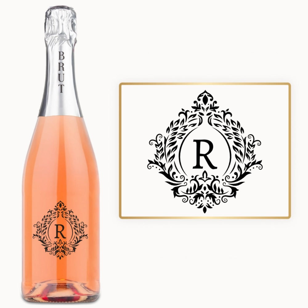 Victorian Crest Monogram – Custom Engraved Wine