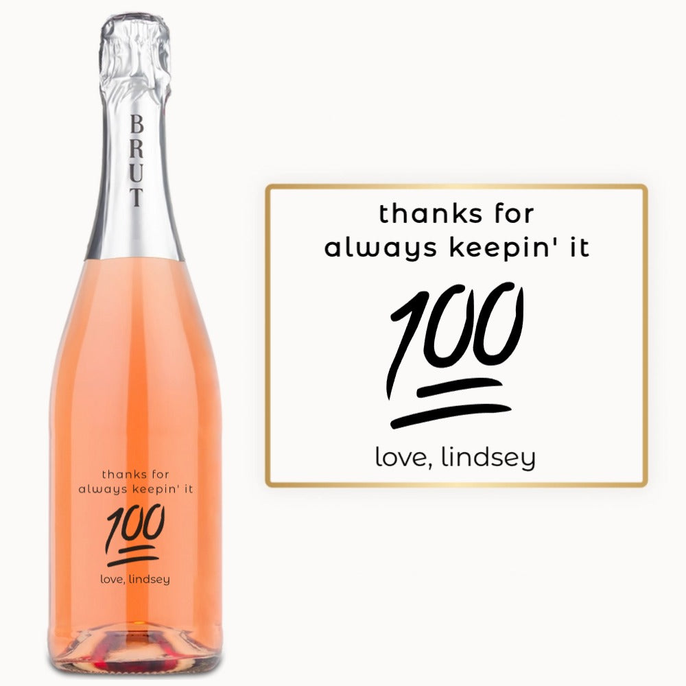 Keep It 100 – Engraved Wine