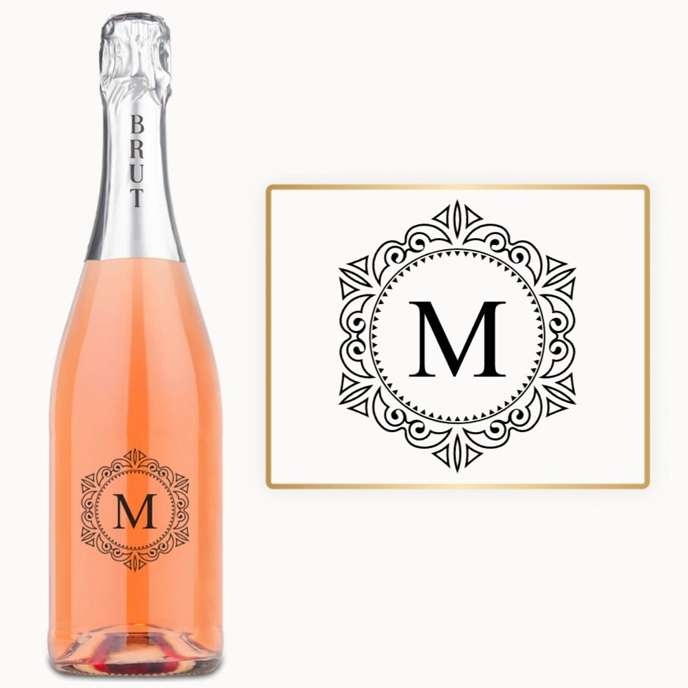 Filigree Monogram – Custom Engraved Wine