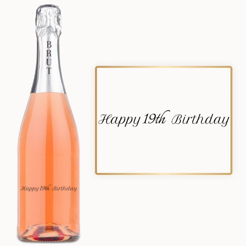 Milestone Birthday Script – Custom Engraved Wine