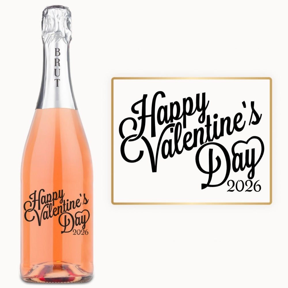 Valentine’s Day Script – Custom Engraved Wine