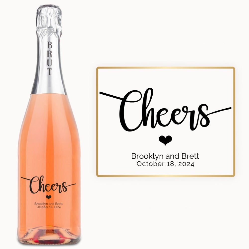 Cheers Heart – Custom Engraved Wine