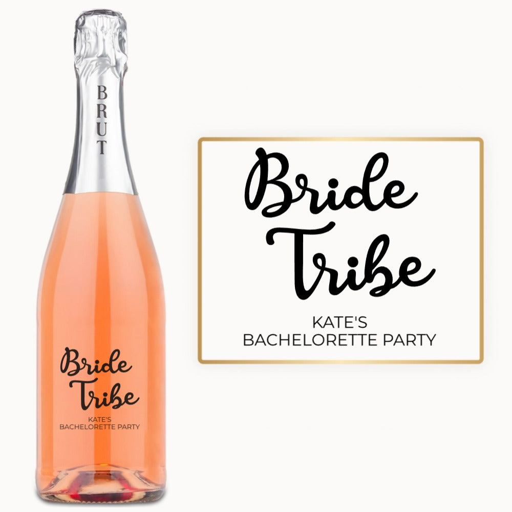 Bride Tribe - Engraved Bachelorette Wine